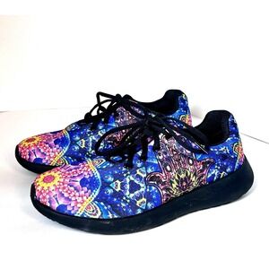 Yes We Vibe Unisex Adults Mandala Boho Festival Sneakers  M7.5 W 9 EU 41